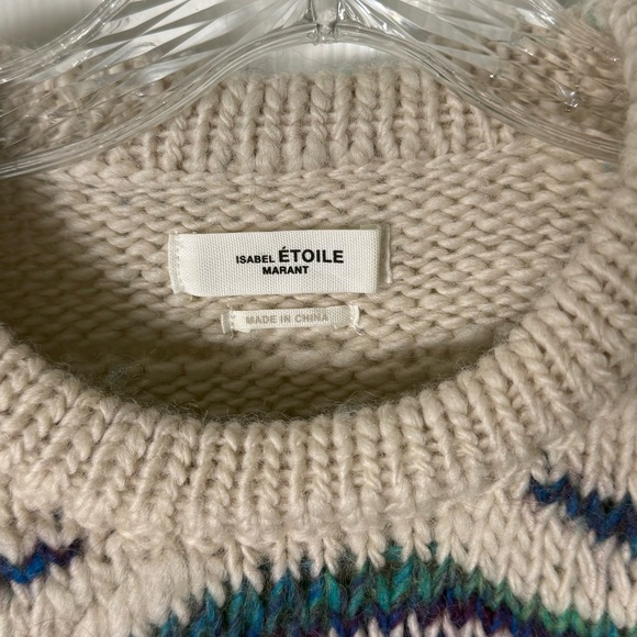 Isabel Etoile Marant Wool Blend Serena Jumper Crewneck Sweater 2 / 34 - Picture 7 of 9